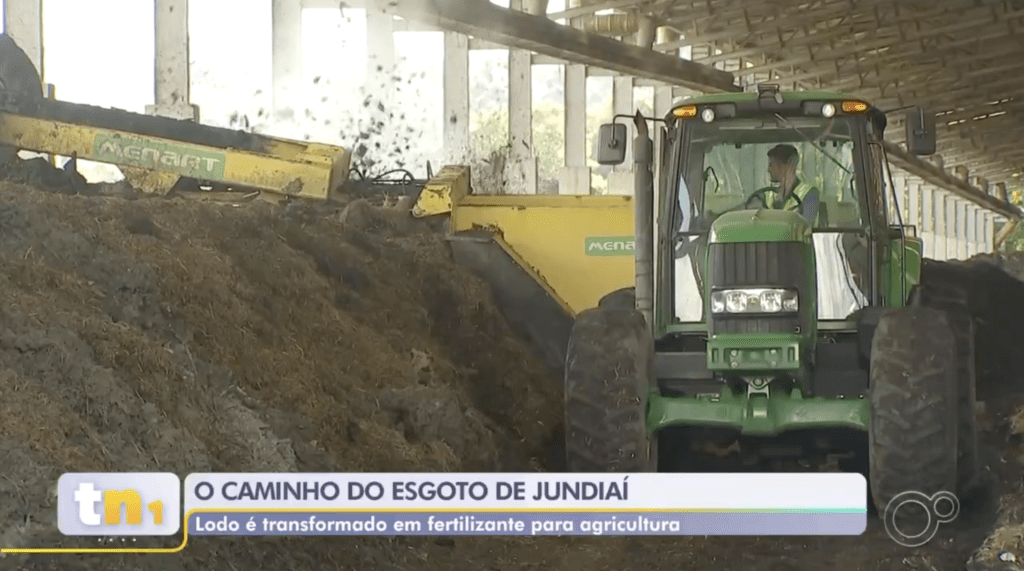 Lodo de esgoto transformado em fertilizante orgânico composto